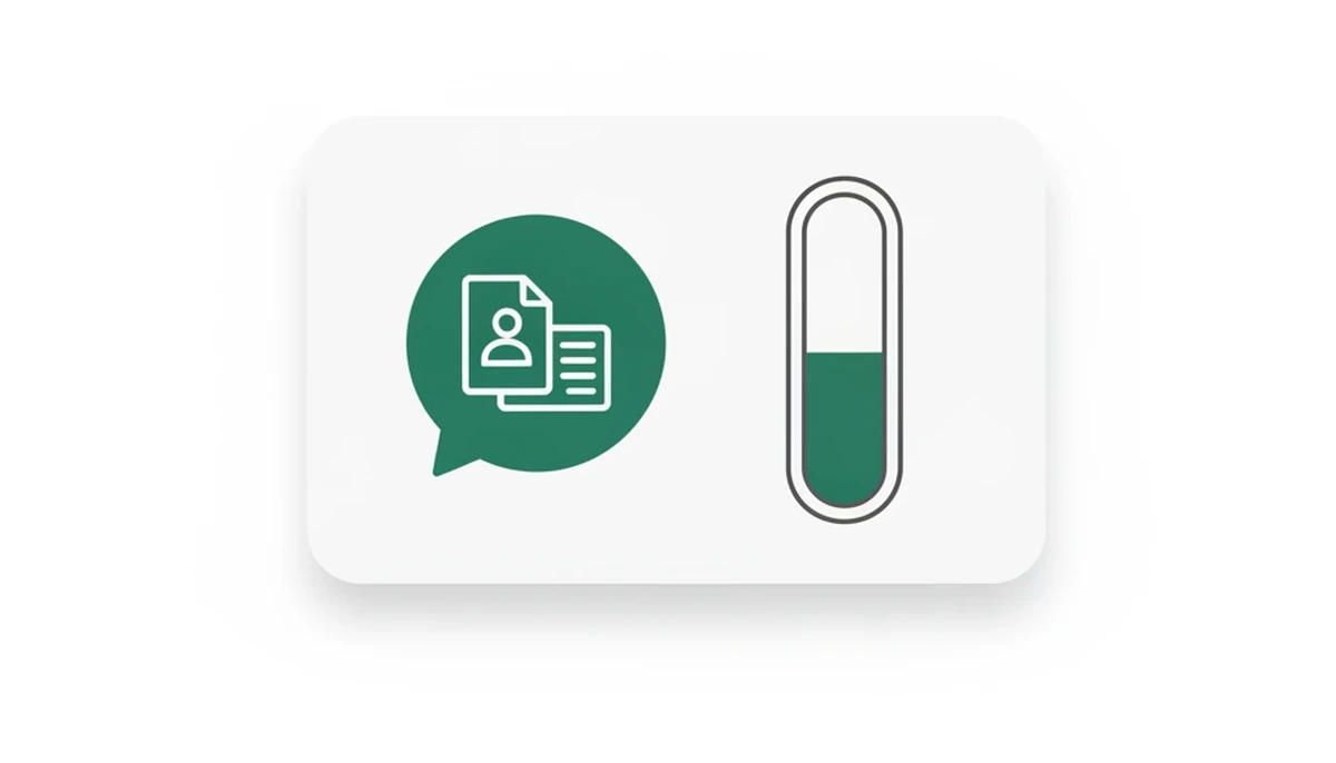 En fyllingsmåler ved siden av en chatboble med et persondokument viser bekymring for personvern i en KI chatbot